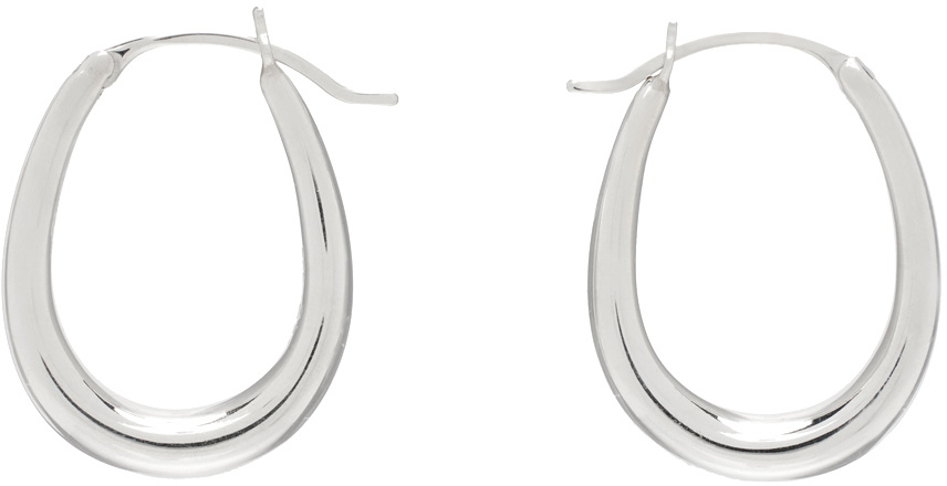 Sophie Buhai Silver Tiny Egg Hoop Earrings Sophie Buhai