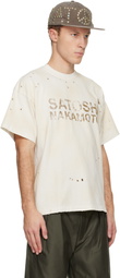 Satoshi Nakamoto Off-White Logo Dirt T-shirt