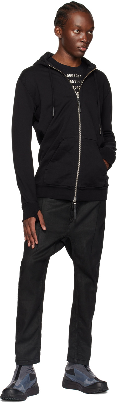 11 by Boris Bidjan Saberi Black P4C Coated Jeans 11 by Boris 