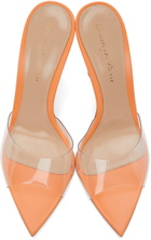 Gianvito Rossi Orange Elle 105 Heeled Sandals