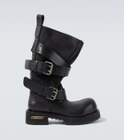 Balenciaga Venom leather biker boots