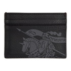 Burberry Black and Red Crest Card Holder