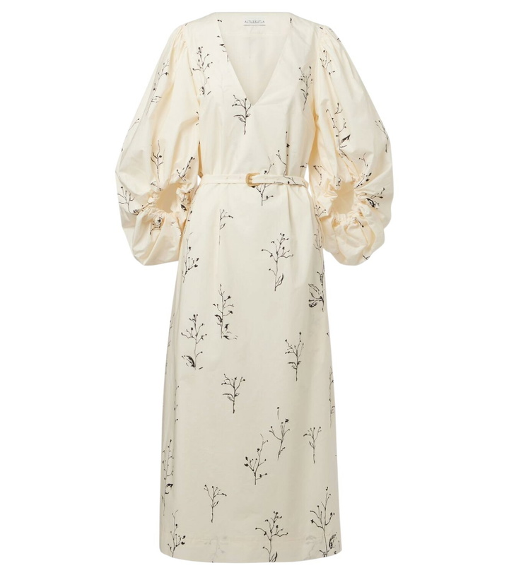 Photo: Altuzarra Corrie belted floral cotton midi dress