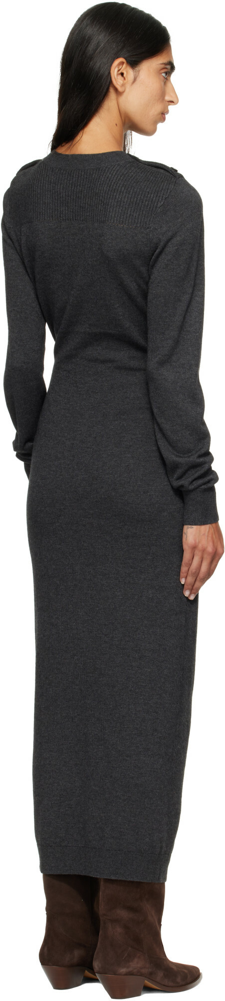 Isabel Marant Gray Jozira Maxi Dress