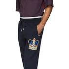 Dolce and Gabbana Blue Crown Lounge Pants