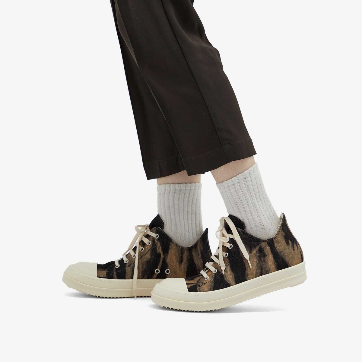 Rick Owens DRKSHDW Women's Low Sneakers in Black Terra Milk