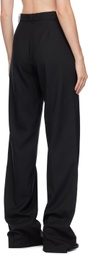 MARIE ADAM-LEENAERDT Black Classic Wool Trousers