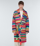 The Elder Statesman - Striped cashmere robe