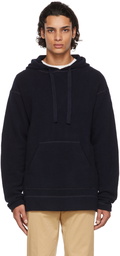 Officine Générale Navy Wool Olivier Hoodie