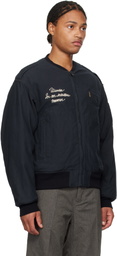 visvim Navy Gunner Acala Reversible Bomber Jacket