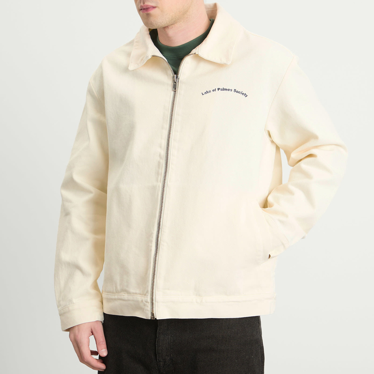 Palmes Men's Lake Zip Jacket in Off-White