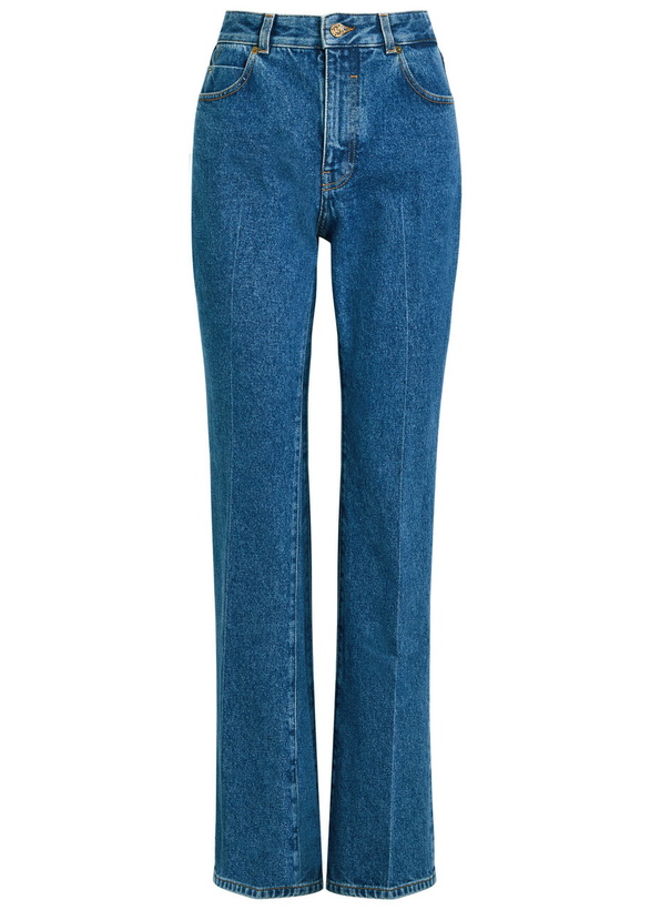 Photo: Balmain Slim Straight-leg Jeans Dark Blue