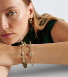 Ananya Chakra 18kt gold beaded bracelet with gemstones
