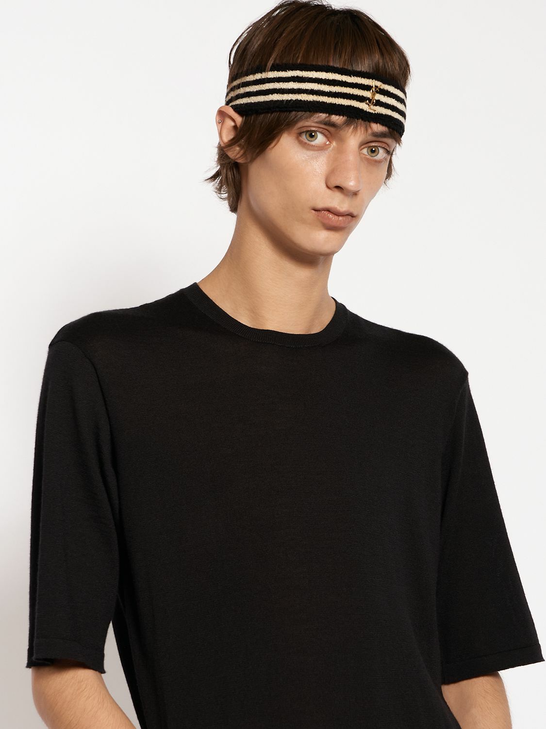 SAINT LAURENT Cotton Blend Headband Saint Laurent