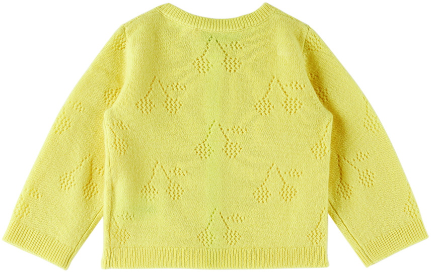 Bonpoint Baby Yellow Tibile Cardigan