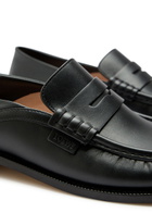 Loewe Campo Leather Loafers Black