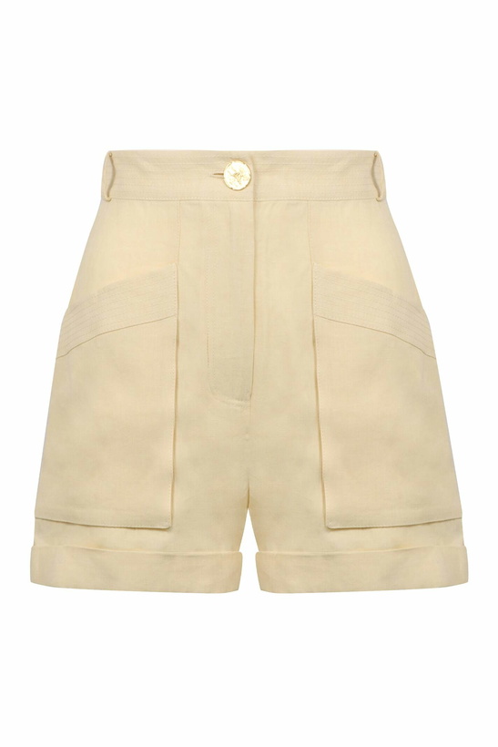 Photo: Le Kasha Ashraf Linen Shorts
