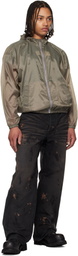 ALEXANDER DIGENOVA Khaki Taped Seam Rain Jacket
