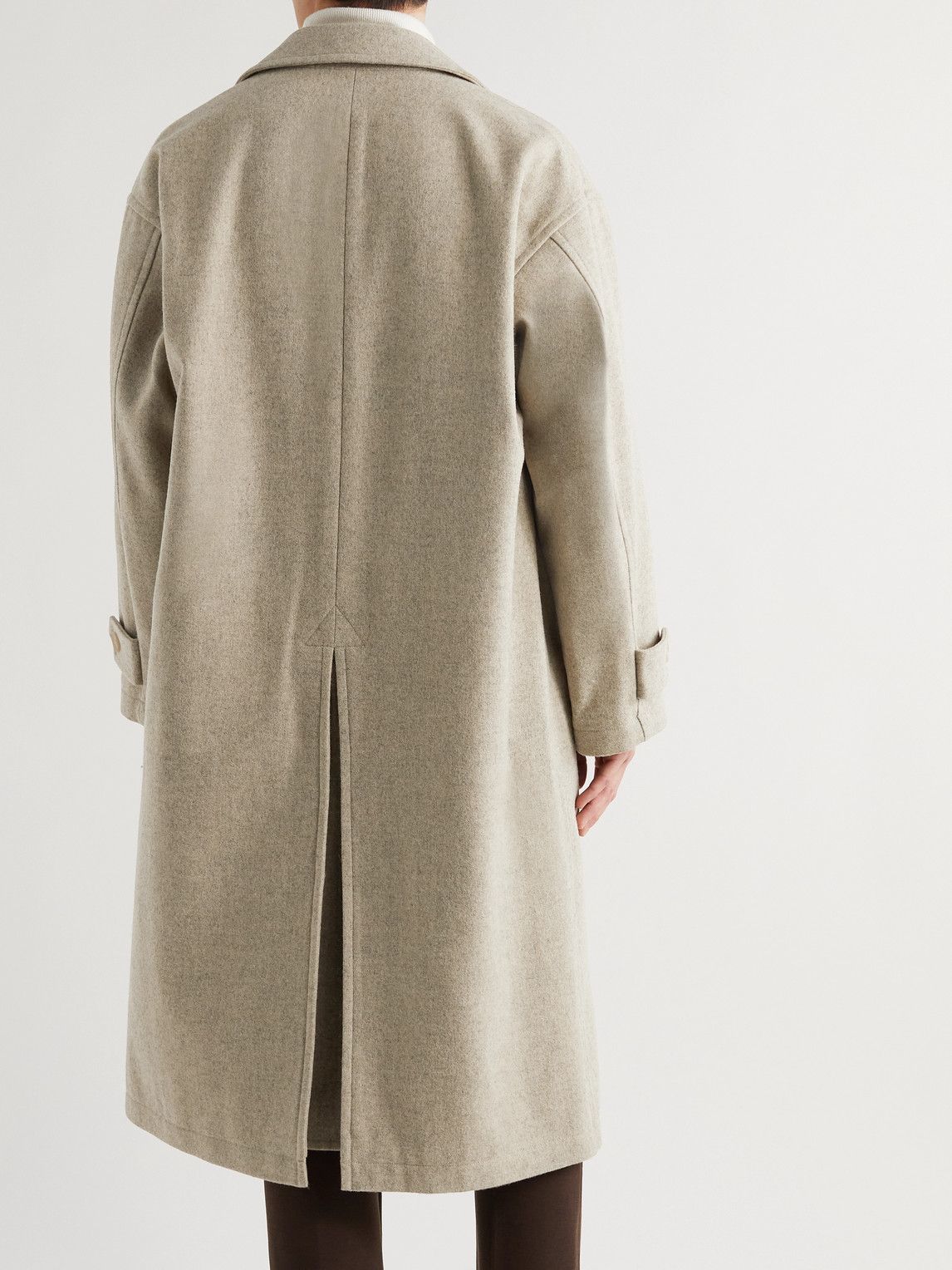 Auralee - Oversized Shetland Wool Coat - Neutrals Auralee