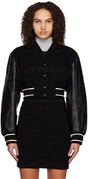 Givenchy Black 4G Varsity Bomber Jacket