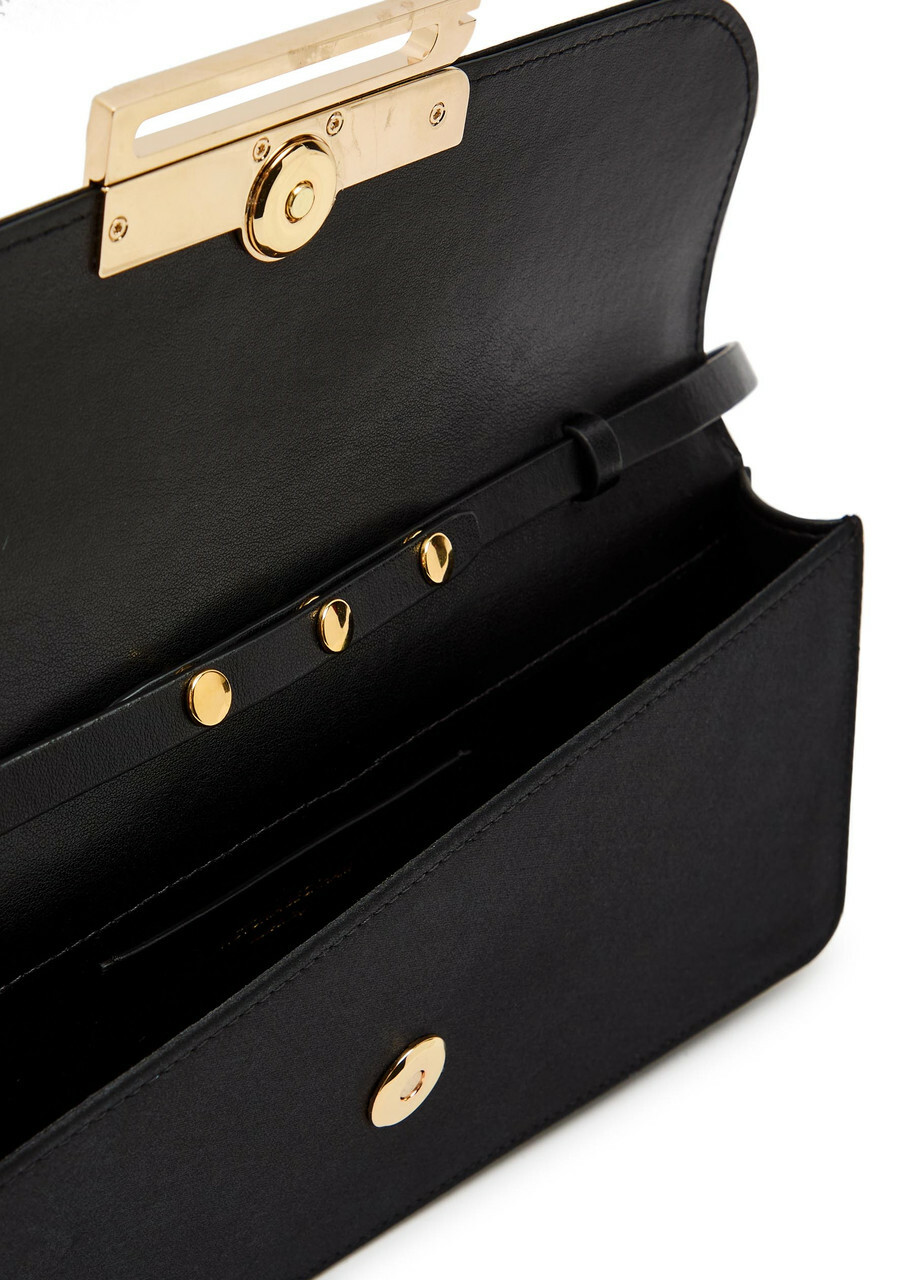 Victoria Beckham Dorian East-west Satin Clutch - Black - One Size