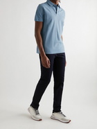 Loro Piana - Logo-Embroidered Cotton-Piqué Polo Shirt - Blue