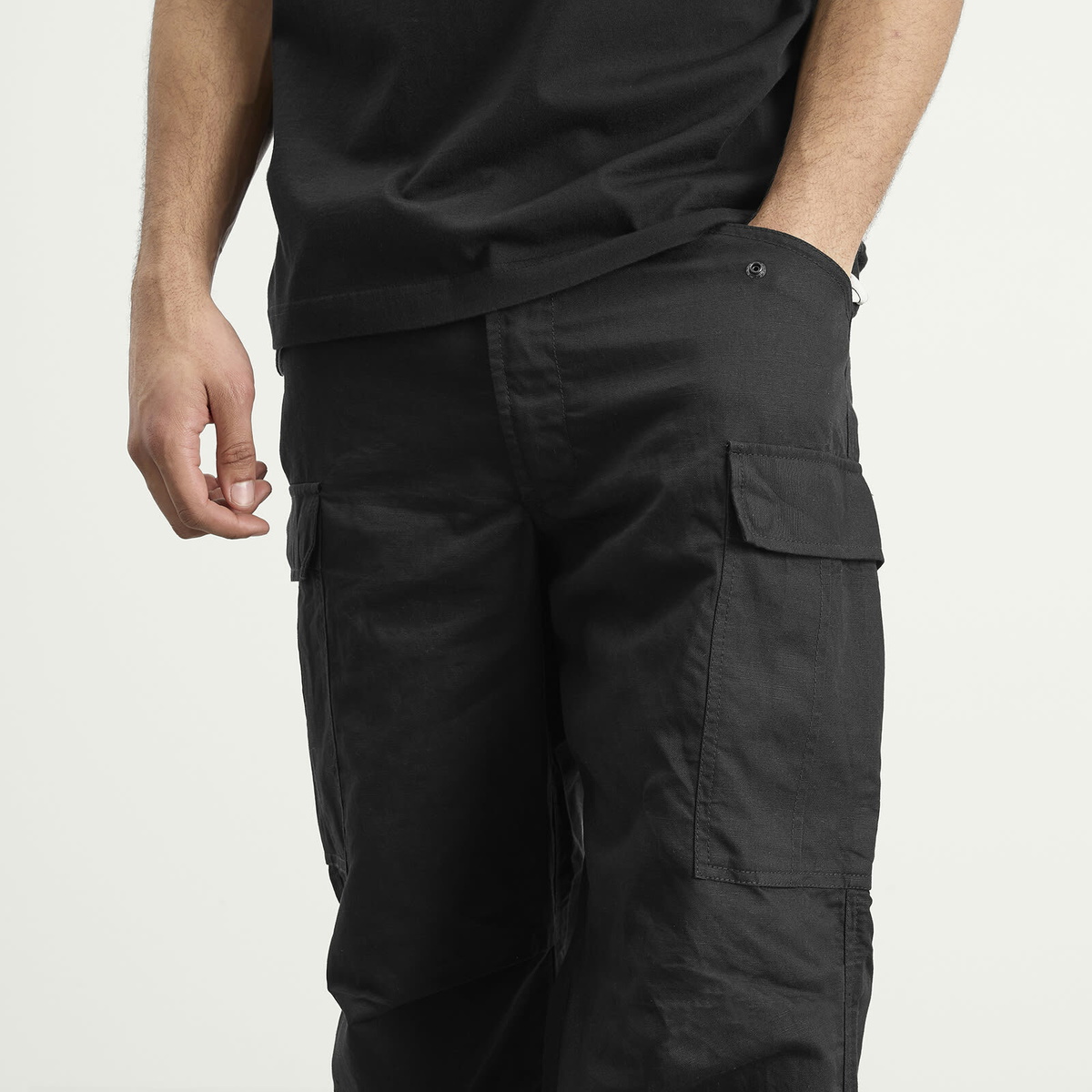 Maharishi Men's Hemp M65 Cargo Pants in Black