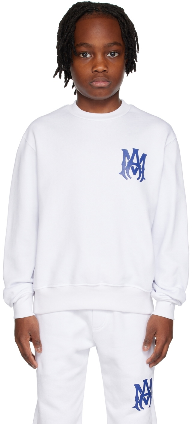 AMIRI Kids White M.A. Sweater Amiri