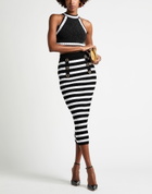Balmain Womens Midi skirt in Black