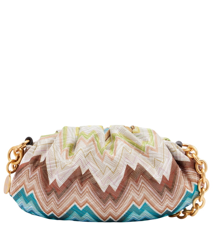 Photo: Missoni Zigzag Small leather-trimmed shoulder bag