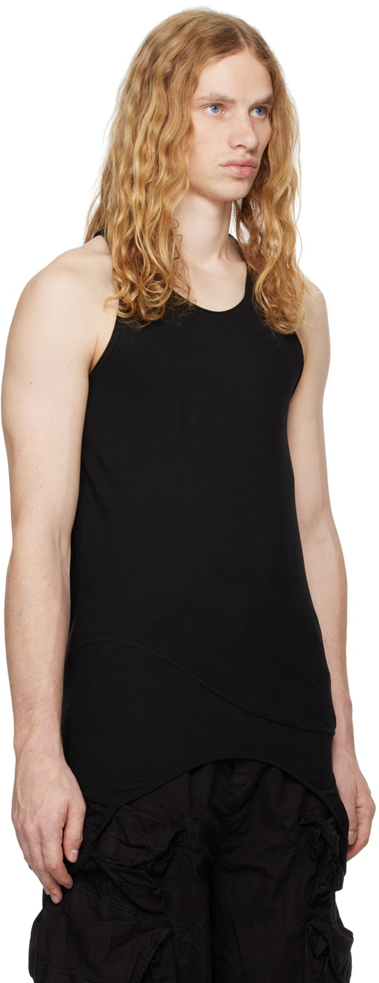トップス JULIUS 24FW Loop Membrane Tank Top Julius Black Loop Membrane Tank Top Julius