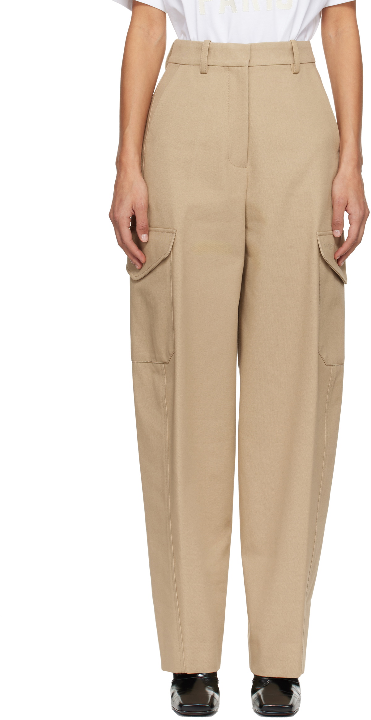 Givenchy Beige Cocoon Utility Trousers