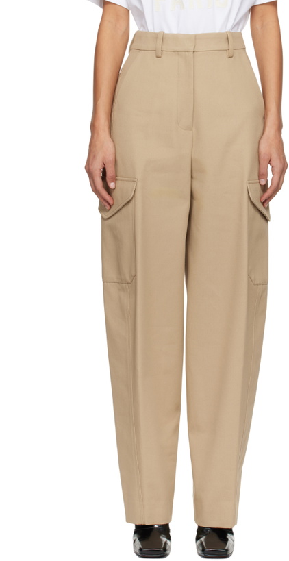Photo: Givenchy Beige Cocoon Utility Trousers