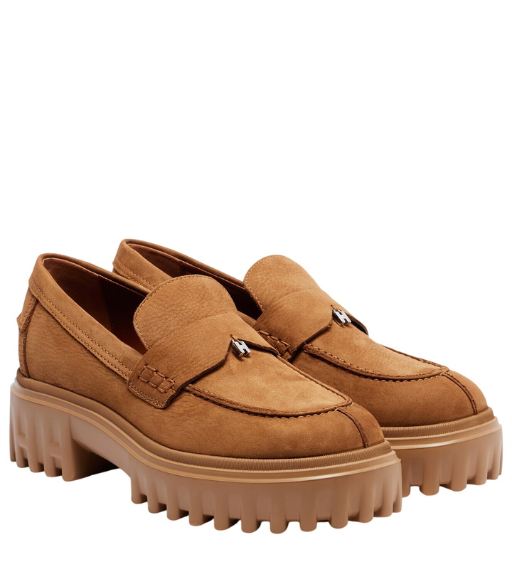Photo: Hogan H700 leather platform loafers