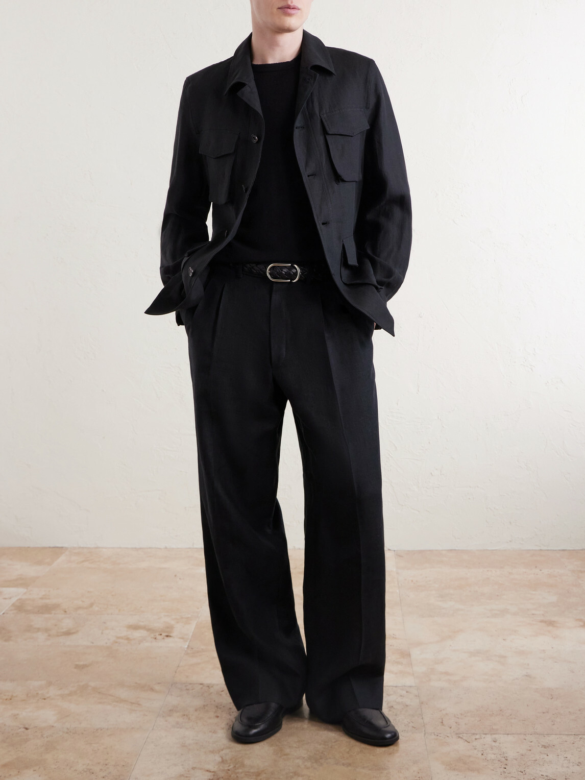 J. Mueser - Safari Linen Jacket - Black