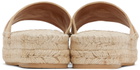Versace Beige Medusa '95 Espadrille Sandals