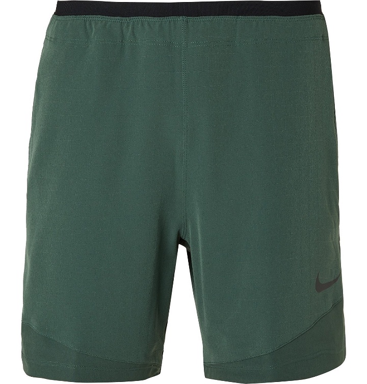 Photo: Nike Training - Pro Flex Rep 2.0 Logo-Print Dri-FIT Shorts - Green