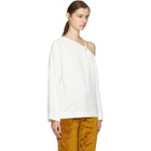 Nomia White Single-Shoulder Blouse