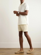 Ralph Lauren Purple label - Dorset Straight-Leg Silk and Linen-Blend Drawstring Shorts - Neutrals