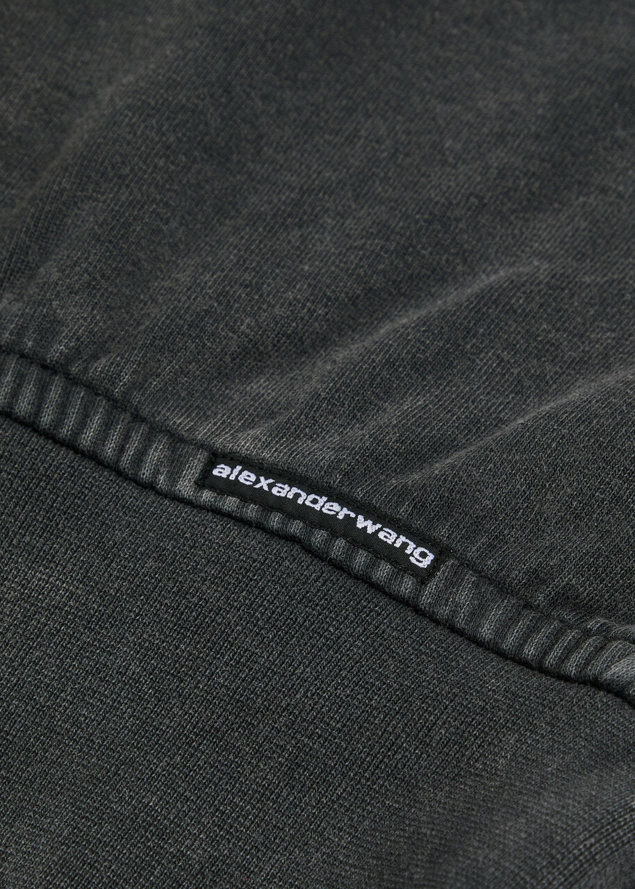 Alexanderwang.t Faded Cotton Sweatshirt Grey
