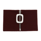 JW Anderson Burgundy JWA Neckband