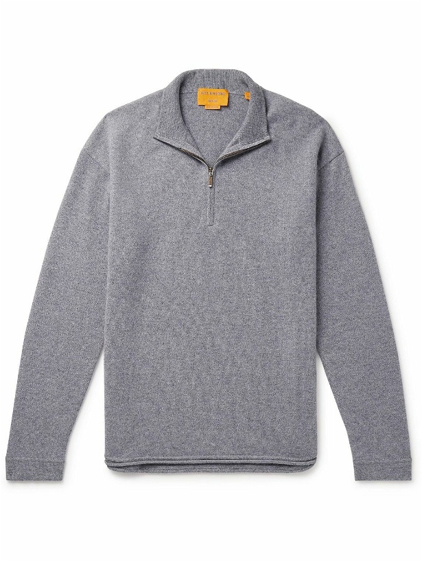 Photo: Guest In Residence - Cashmere Half-Zip Sweater - Gray