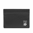 Burberry Men's Monogram Grained Leather Card Holder in Black