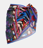 Pucci Printed cotton beach cover-up