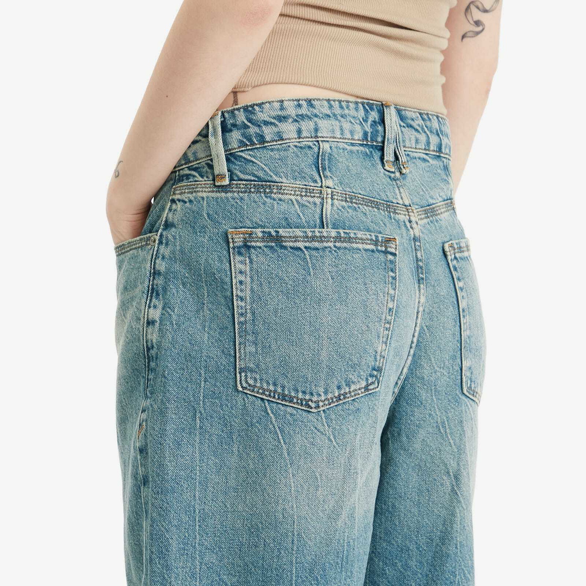 Good American Women's Good Standard Ease Bermuda Shorts in Indigo