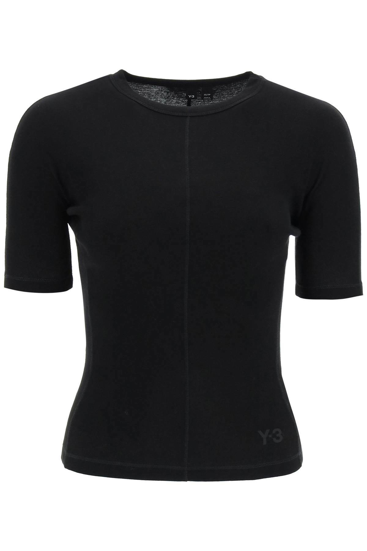 Y-3 Black Sanded Cupro Tee Dress Y-3 Y-3 Black Sanded Cupro Tee Dress Y-3