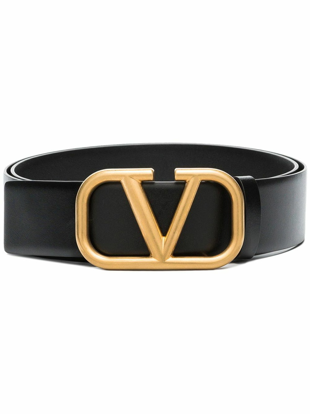 Photo: VALENTINO GARAVANI - Vlogo Signature Leather Belt