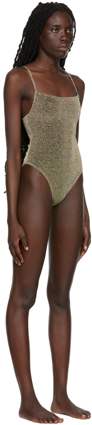 Simon Miller Gold & Silver Linkky One-Piece Swimsuit