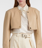 Sportmax Stenzone convertible leather jacket