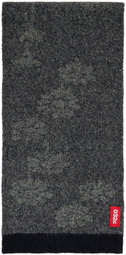032c Black Melting Daisies Scarf